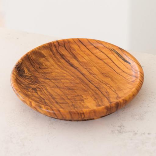  Plato grande 2 x 20 cm madera olivo [0]