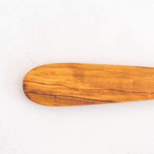 "Espátula Ancha Artesanal de Madera de Olivo Sostenible, Duradera y Hecha a Mano - Utensilio de Cocina Ecológico"  [3]