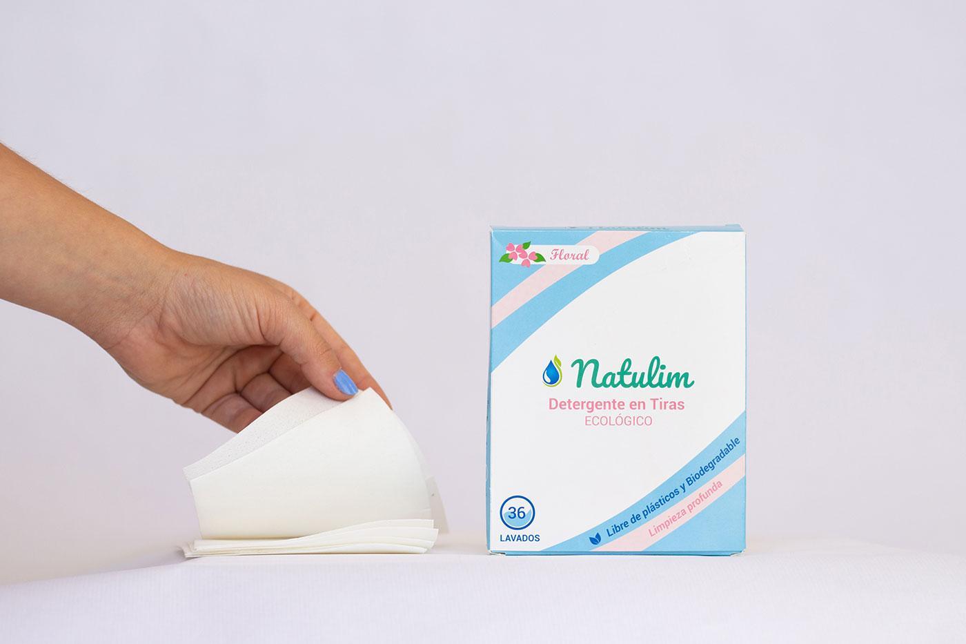 Detergente en Tiras Ecológico Floral Natulim - 36 lavados