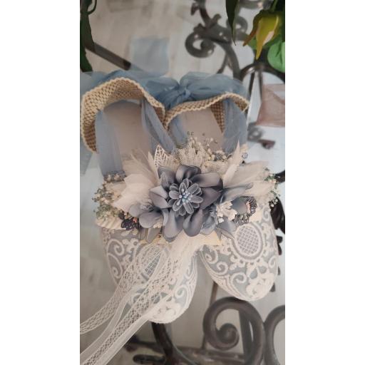 Prendido para vestido de comunión tonos azules  [2]