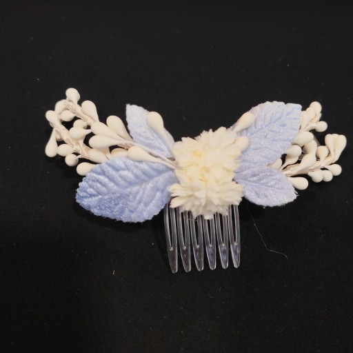 Tocado celeste para comunión niña 