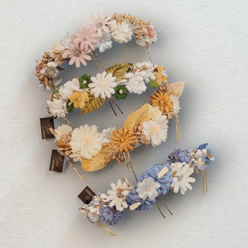 Tocado comunión azul Francia  [2]