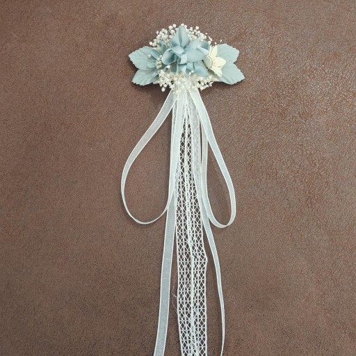 Tocado comunión verde agua  [2]