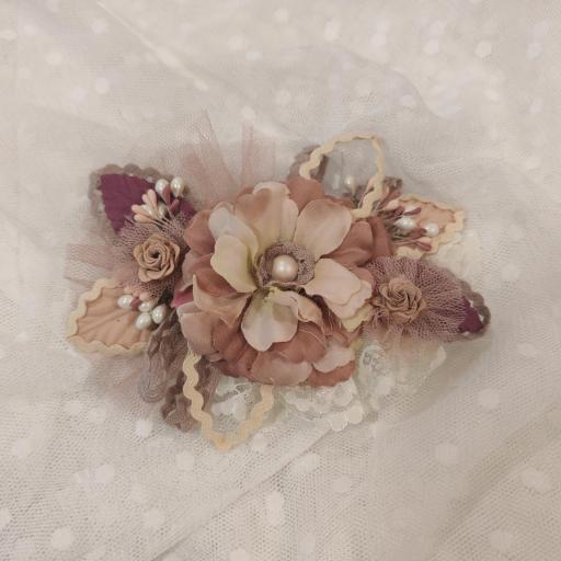 Prendido para vestido de comunión colores rosa  [3]