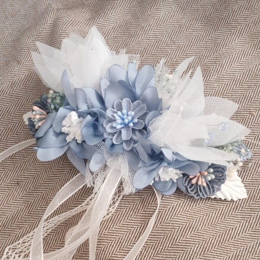 Prendido para vestido de comunión tonos azules  [1]