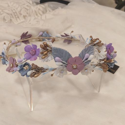 Corona comunión malva y celeste  [1]