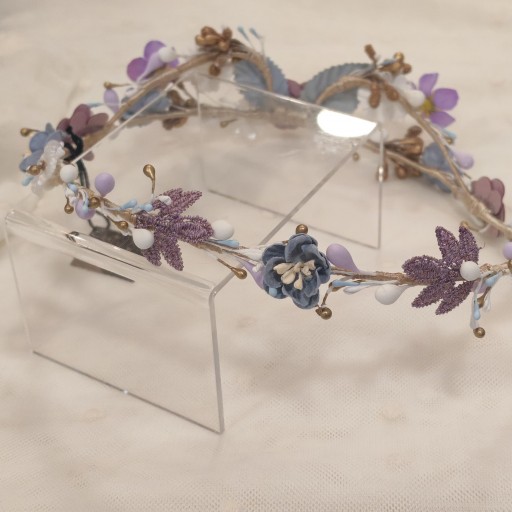 Corona comunión malva y celeste  [2]