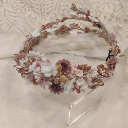 Corona comunión rosa   2025