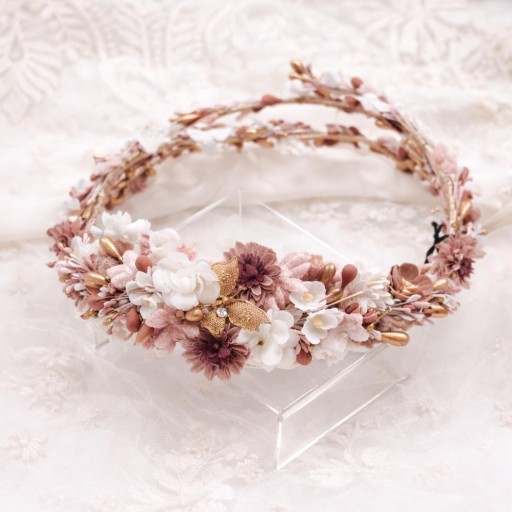 Corona comunión rosa   2025