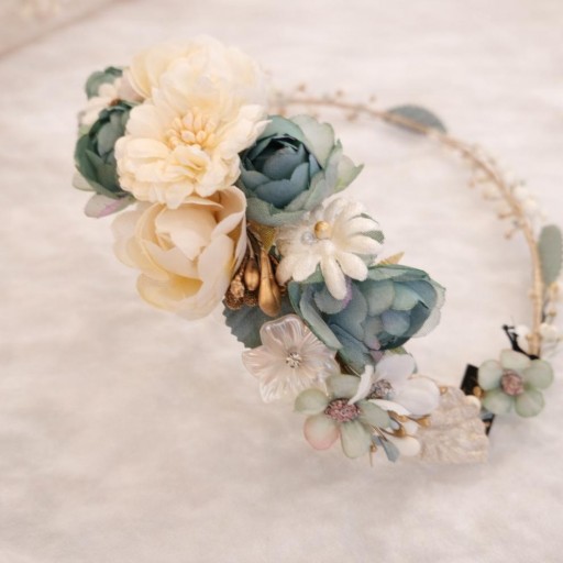 Tocado comunión niña corona Mod Susana