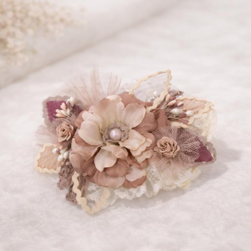 Prendido para vestido de comunión colores rosa 