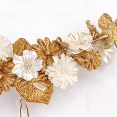 Tocado mostaza dorado  [1]