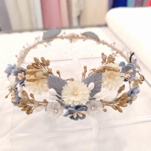 Corona de comunión celeste. Modelo Gala 