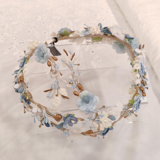 Corona comunión  azul celeste  [0]