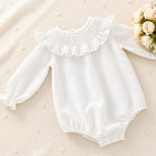 Ranita de lino color blanco. De la talla 3m a 24m.  [0]