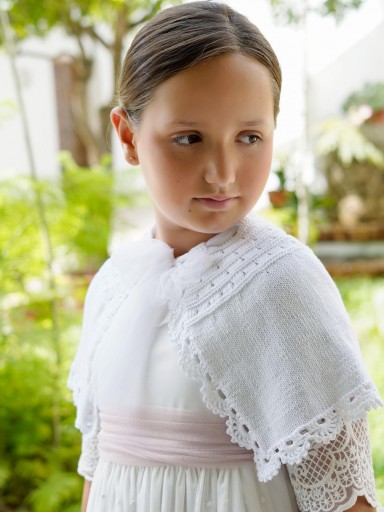 Capita comunión blanca. Hecho a mano.  [1]