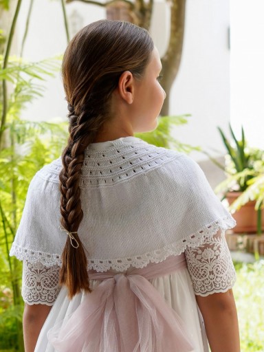 Capita comunión blanca. Hecho a mano.  [0]