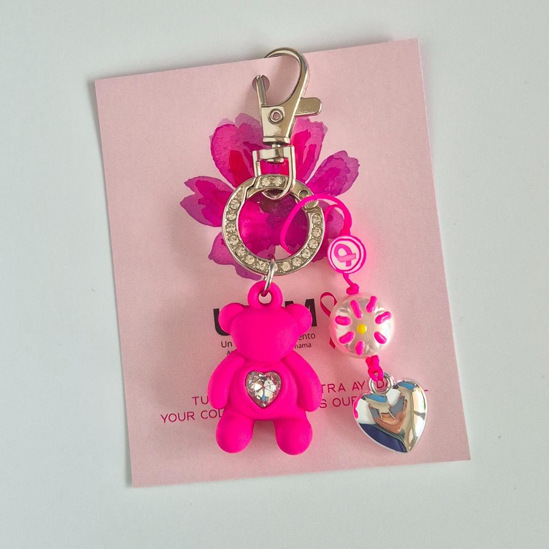 Llavero Osito Rosa