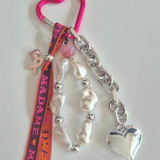 Llavero Corazón Plateado