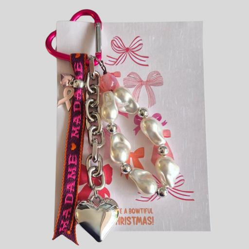 Llavero Corazón Plateado