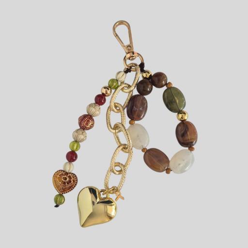 Llavero Corazón Dorado