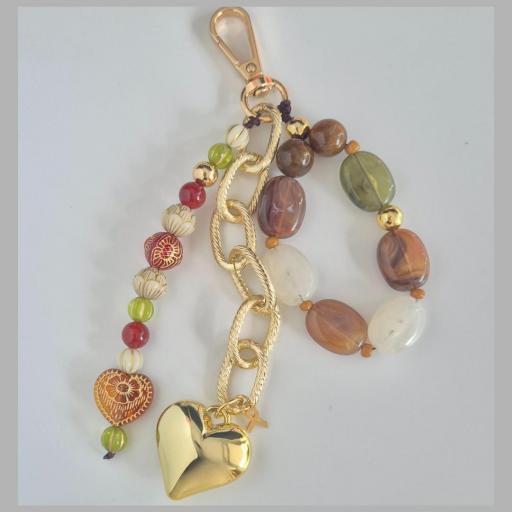 Llavero Corazón Dorado [0]