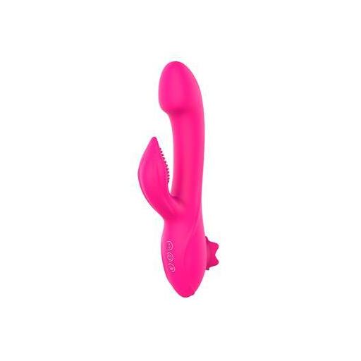 ÜNIHÖRN MAGNOLIAPINK VIBRADOR 3 EN 1 CON SUCCIONADOR DE CLÍTORIS Y RABBIT USB SILICONA [1]