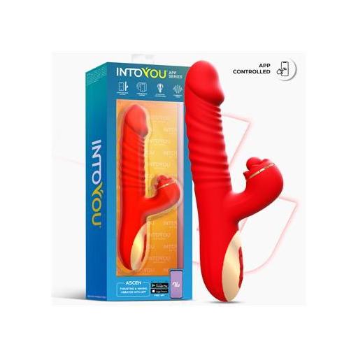 Ascen Vibrador con Thrusting y Waving y APP USB Magnético