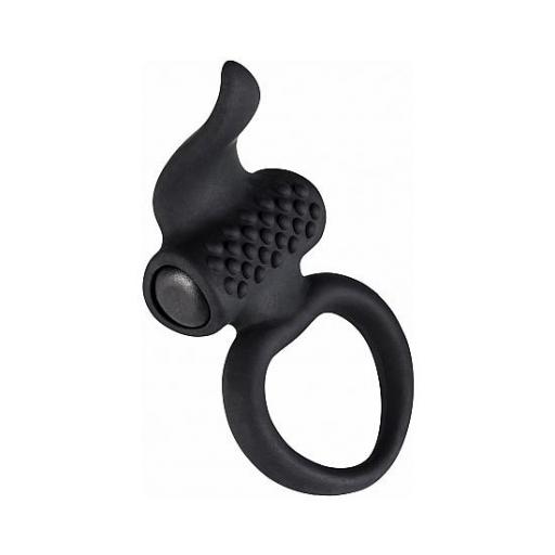  LINGUS ANILLO VIBRADOR CON LENGUA - NEGRO