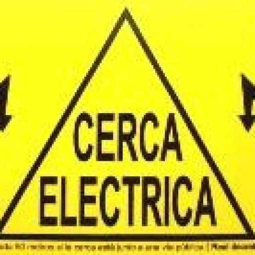 Cartel de aviso cerca electrica