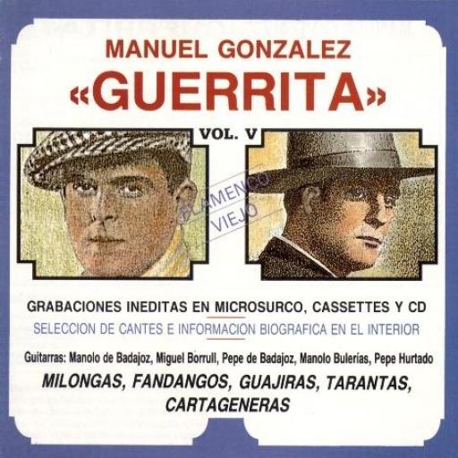 MANUEL GONZALEZ "GUERRITA". FLAMENCO VIEJO (VOL.V)