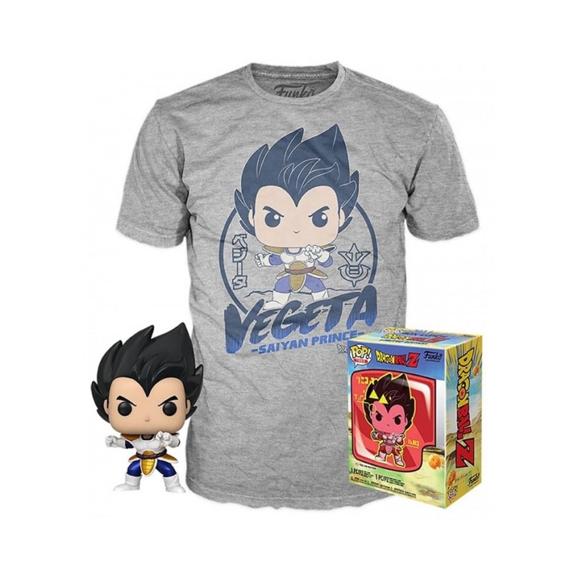   Pop & Tee Dragon Ball Z Vegeta  Funko+Camiseta Talla M