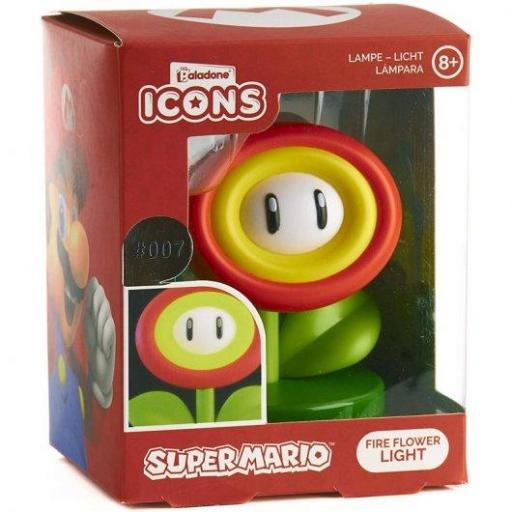 Lámpara 3D Flor de Fuego Icon Light Super Mario [1]