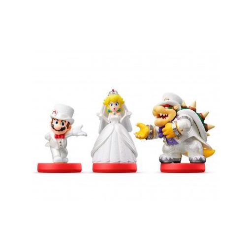 Amiibos - Figura Amiibo Pack de 3: Mario, Peach, Bowser(Serie Super Mario Odissey) [1]