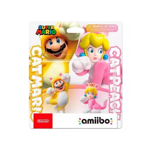 Amiibos - Figura Amiibo Mario Felino y Peach Felina