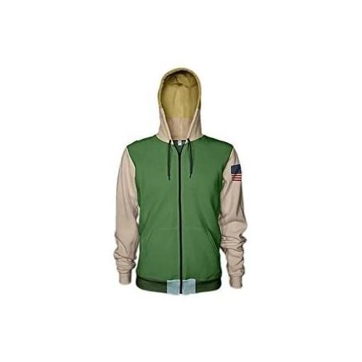 Sudadera Verde Street Fighter Guile T-XL