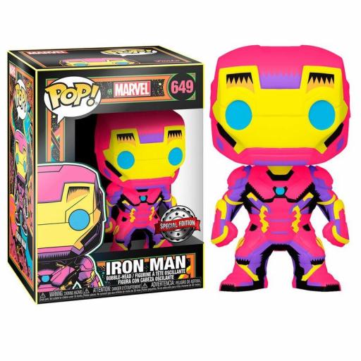 Funko Pop Marvel Black Light Iron Man Multicolor 649