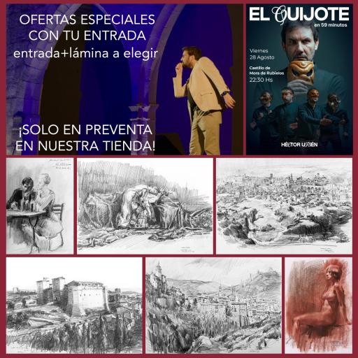 LÁMINA ELEGIR+ENTRADA "EL QUIJOTE" MORA DE RUBIELOS 28 AGOSTO
