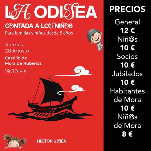 “Clásicos en una hora” Héctor Urién. "LA ODISEA" MORA DE RUBIELOS 28 AGOSTO