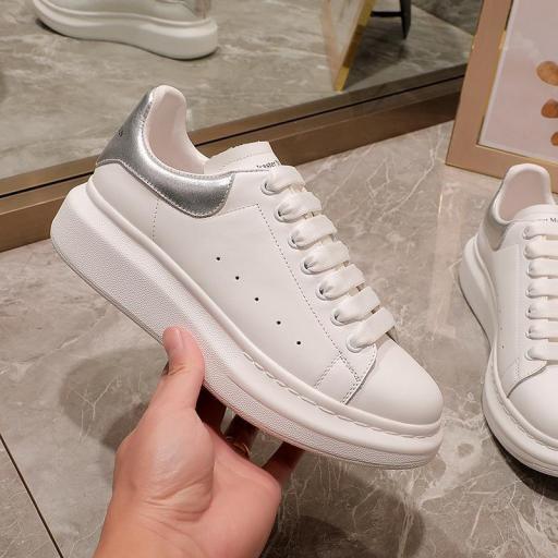 Zapatillas MQ blanco con plateado # [2]