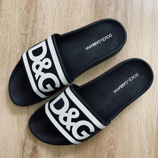 Chanclas GD negros/ letra blanca # [1]