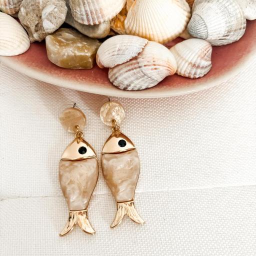 Pendientes PEZ Marfil