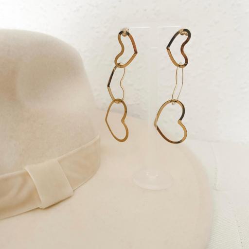 Pendientes CORAZONES entrelazados