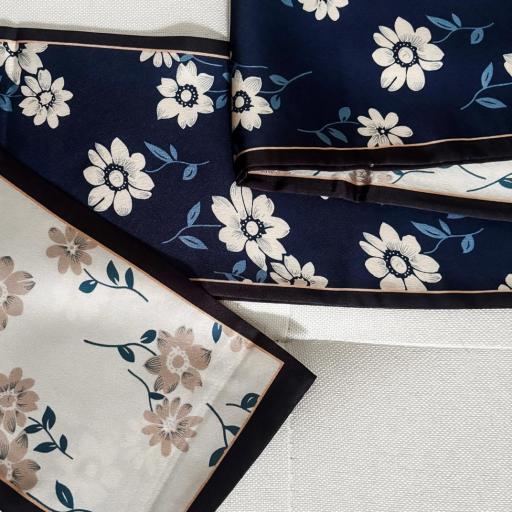 Pañuelo banda con doble estampado [0]