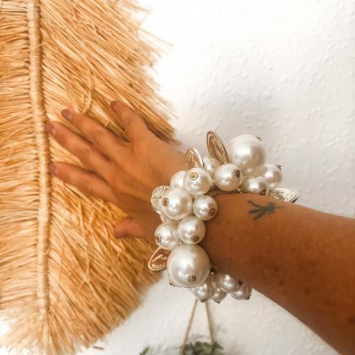 Pulsera perlas y monedas PERLA [1]