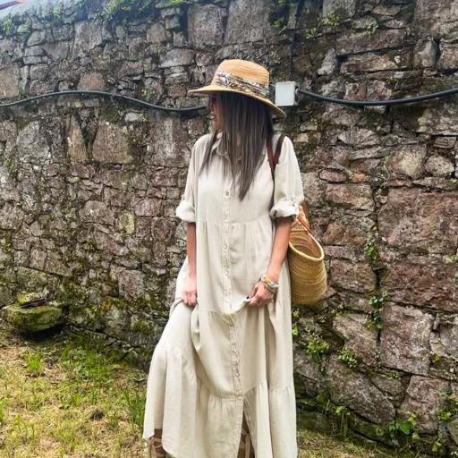 Vestido Kaftán SALLIE beige [3]