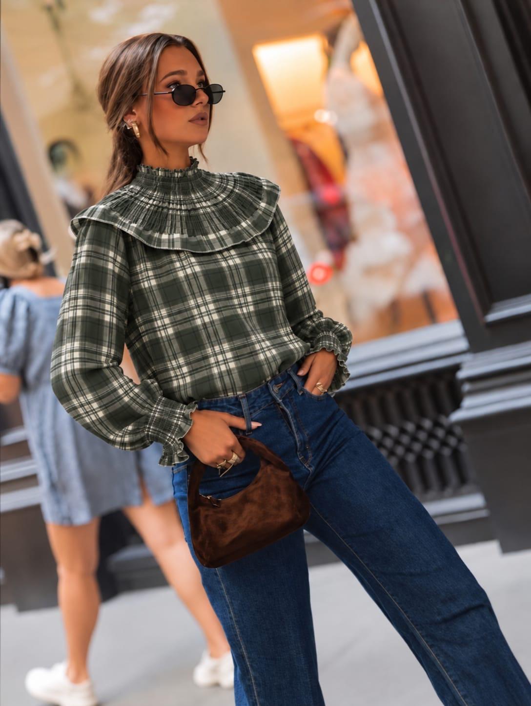Blusa MAYRA tono verde