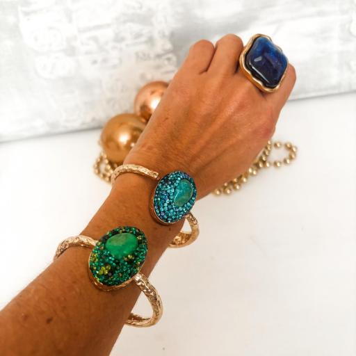 Pulsera Brazalete ESMERALDA