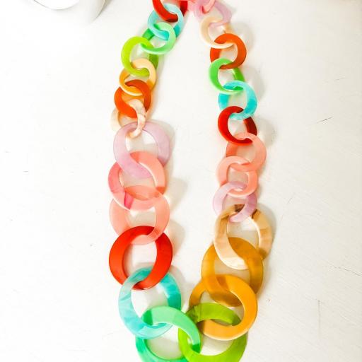 Collar eslabones Carey MULTICOLOR