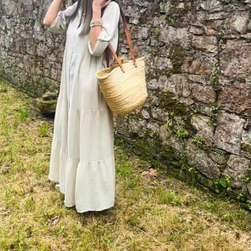 Vestido Kaftán SALLIE beige